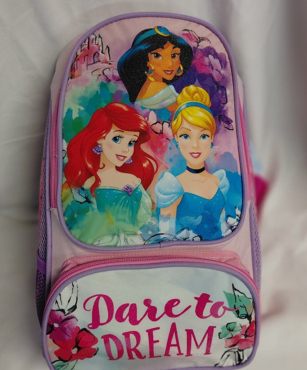 NWT Disney Princess Backpack Sleeping Bag 2 Piece Set Dare to Dream